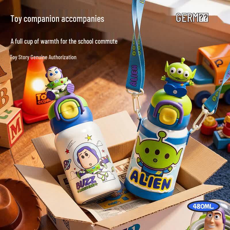 Детская термо-кружка с трубочкой Toy Story Базз Лайтер