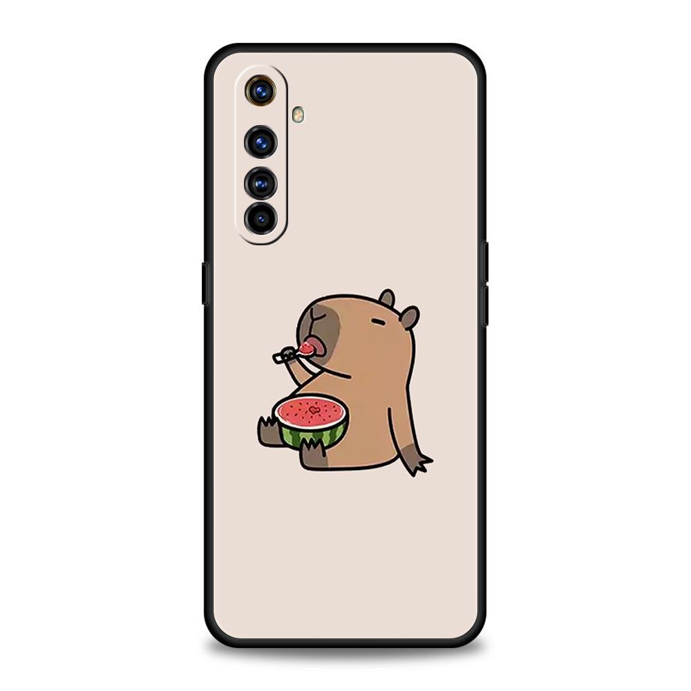 Милая Капибара Для Realme GT Neo 2 3 3T 5 Чехол Для Телефона Для Realme 12 11 5G 10 9 8 5G 7 6 GT5 GT3 GT2 Pro Plus C21 C11 C25 C35 Обложка