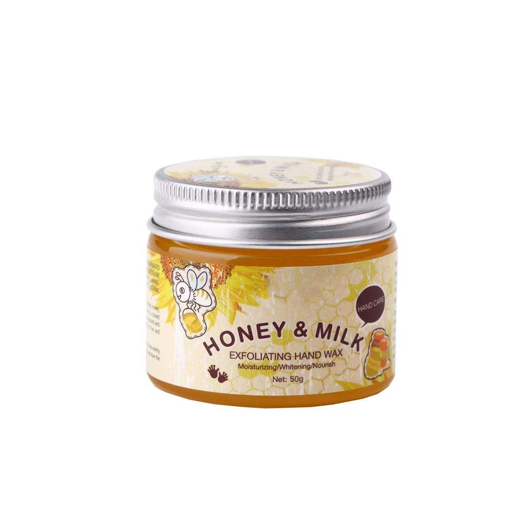 Honey Milk Hand Wax Mask, Moisturizing, Nourishing And Whitening Hands, Hand Mask Cream Exfoliation Is Suitable For Cracked Hands, Dry And Aging Hands
