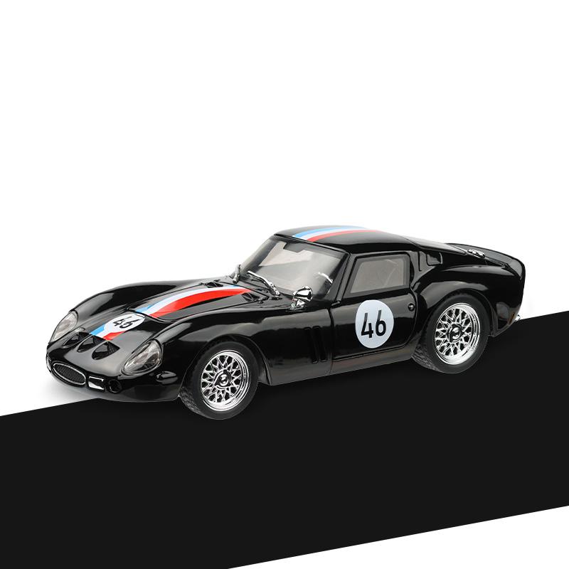 1:Масштаб 1:32 250 GTO Суперспортивный автомобиль Литой металлический моделька Mini GT Звук и свет Премиальные настольные украшения Подарок для парня