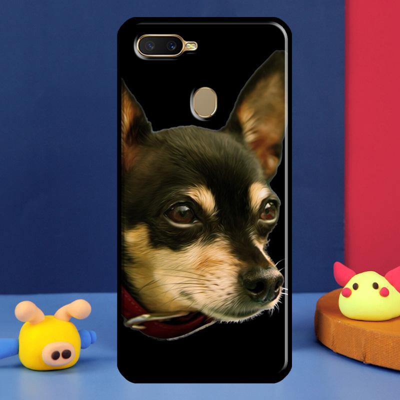 Чехол для собаки чихуахуа для Oppo A91 A5 A9 A16 A76 A96 A58 A78 A98 A52 A72 A74 A94 A54 S A57 A77 A15 A17