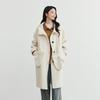 Women's Winter Hooded Double-faced Wool Coat
