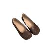 Retro Round Head Shallow Mouth Single Shoes Women's Spring and Autumn New Flat Bottom One Pedal Casual Beans Beautiful
