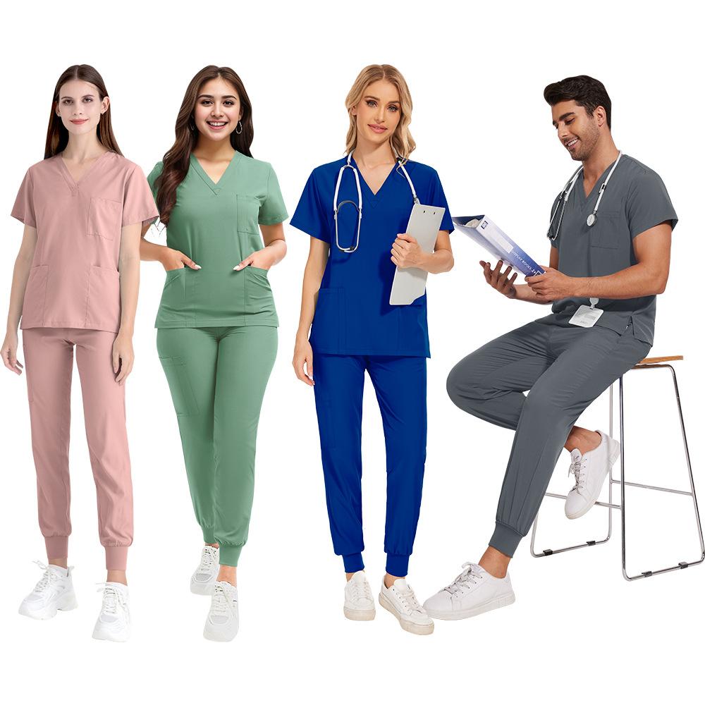 Men Beauty Salon Operating Room Doctor's Work Uniform Surgical Gown Quick-drying Comfortable Elastic Hand-washing Suit