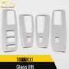 Yipao KX1 Glass Lift Decorative Frame & Armrest Button Sticker for 18 Car Models
