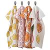Набор кухонных полотенец с фруктовым принтом (4 шт), TORVFLY Tea Towel Patterned/Orange Set,
