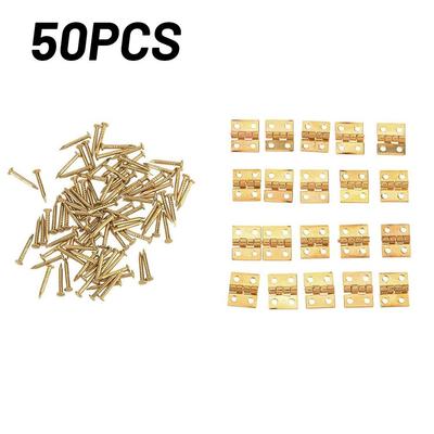 Полезные 50 шт. Петля 50* 50X 8*10 мм Аксессуары Латунь