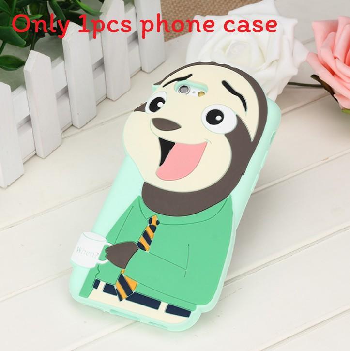 For Iphone 5 5s 6 6plus Zootopia Judy Hopps Nick Wilde Silicone Mobile Cover With Shockproof Features For Teen Gift