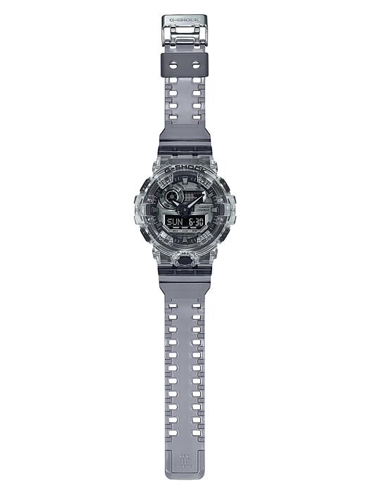 Casio Мужские кварцевые часы GA-700SK-1A с аналоговым циферблатом, водонепроницаемостью 200 м, ударопрочностью, из смолы