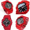 Carp Rescue Team Hiroshima Combination 20 ATM водонепроницаемые часы для мужчин красные G-SHOCK Ana-Digi GA100B-4A X-Large