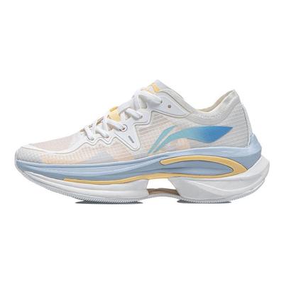 Li Ning WuShi 5S 1.0 Амортизирующие Нескользящие Износостойкие Низкие Беговые Кроссовки Женские Туманный Белый ARHR212-4