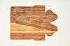 Organic Acacia Wood Chopping Cutting Butcher Block Board for Kitchen, Cheese, Meat, Vegetables, Fruit and Salad (Santa Board 14"L X 12"W)