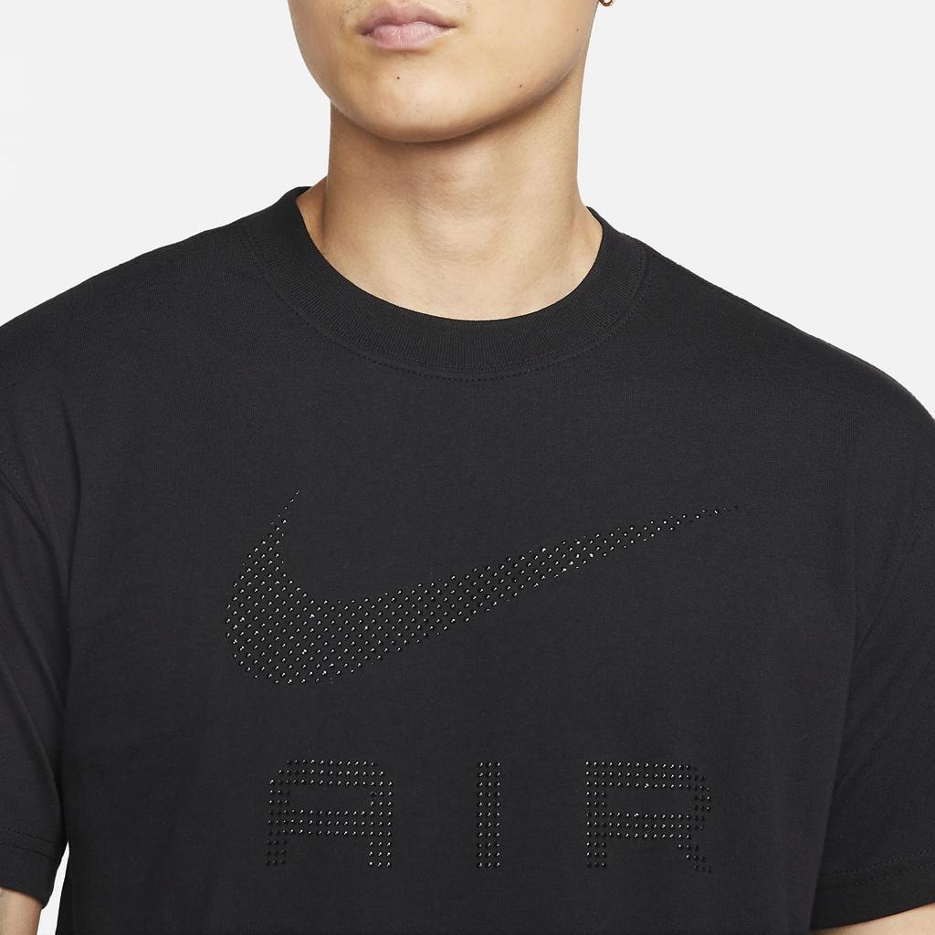 Nike T Shirts Men's Black Crew Neck Moderate Straight Fit DZ2887-010