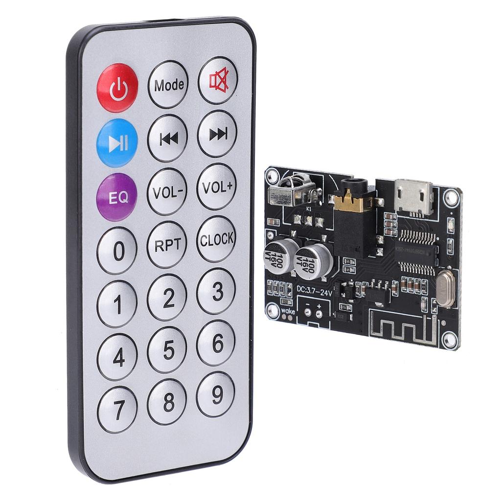 Bluetooth Audio Receiver Board Stereo Power Amplifier Module with Remote Control XYWRBT