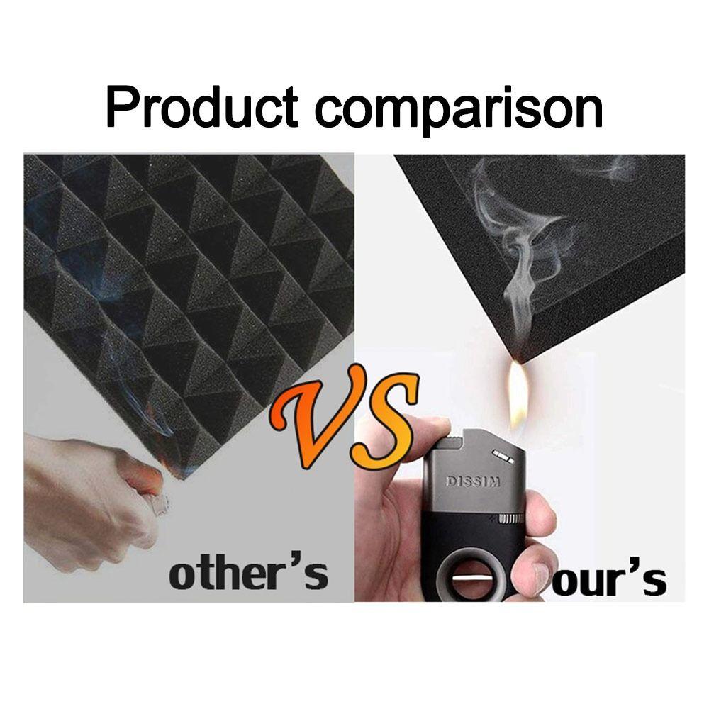 6 pieces/pack Self-Adhesive Sound-absorbing Foam DIY 3D Wall Decoration Board