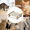 Деревянный износостойкий кошачий гамак, съемная кровать для кошек, серый гамак для домашних животных, экономящий место, гамак для игр и лазания