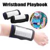 Football Playing Wristbands with Clear Window Professional Football Basketball Softball Armband Playbook with Good