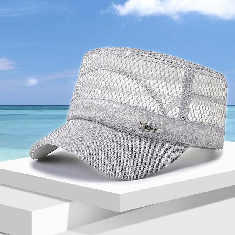 1 шт. плоские кепки для улицы, мужские защитные сетчатые женские летние кепки Snapback, дышащие военные кепки, быстросохнущие бейсболки, новые