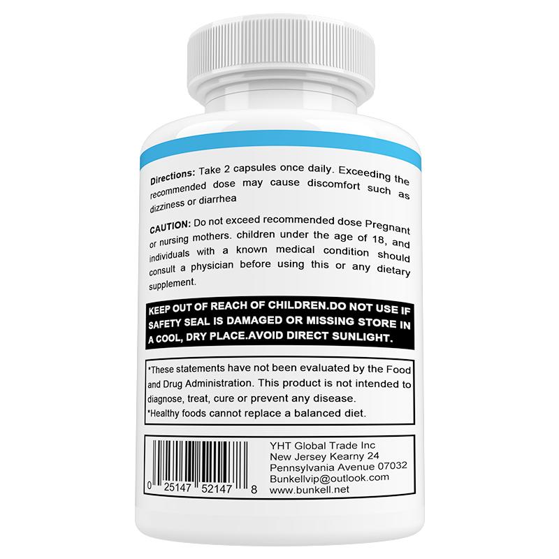 Bunkell Healthy Lungs Dietary Supplement, Citrus Bioflavonoids 50% Complex, 120 Capsules