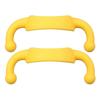 Purea Double Heart 2/3rd Generation Moyoum Spectra Yumi Lansino Mininor Compatible Silicone Baby Bottle Handle, Yellow, 2 Pieces