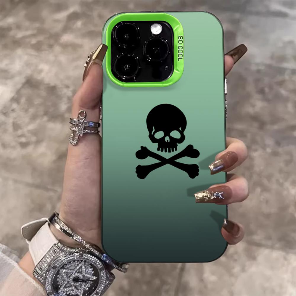 Крутой модный чехол для телефона с принтом для iPhone 17 Pro Max 17e 16e 15 17 Air 14 13 12 11 Pro Max 8 Plus X IMD Ударопрочный чехол