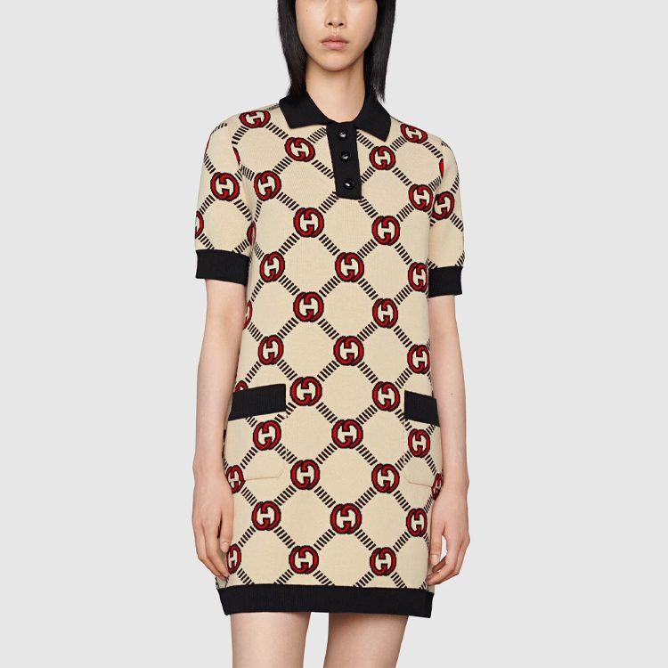 Gucci Платье с коротким рукавом Женское 678311-XKB5S-9194