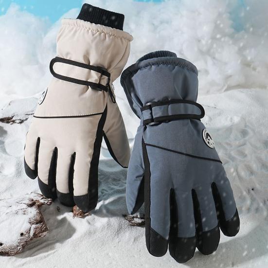 Зимние лыжные перчатки флисовые теплые перчатки для сенсорных экранов для мужчин и женщин ветрозащитные термальные перчатки для активного отдыха