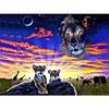 DIY Алмазная вышивка Прерийные животные Полный круглый алмаз Картина Вышивка крестом