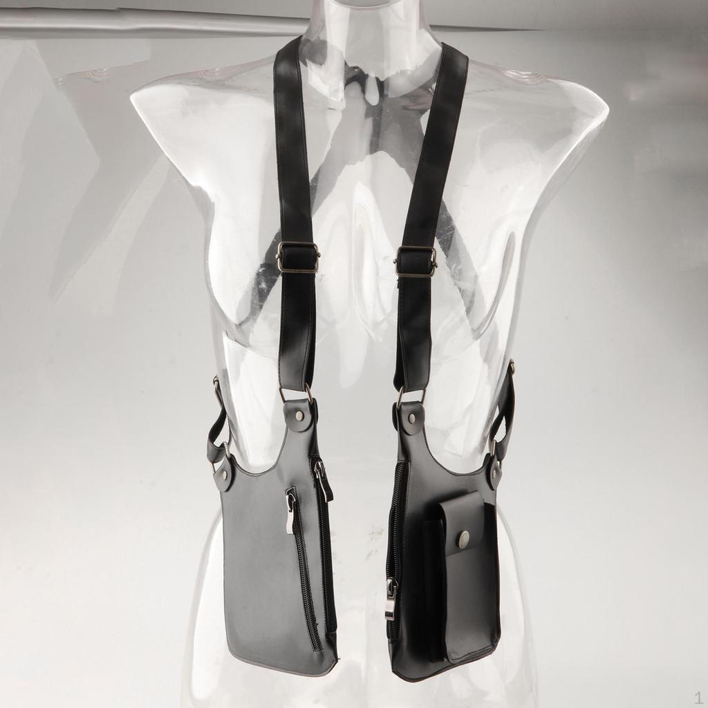 Double Shoulder Armpit Bag Leisure Pockets for Men Medieval Outdoor Activities