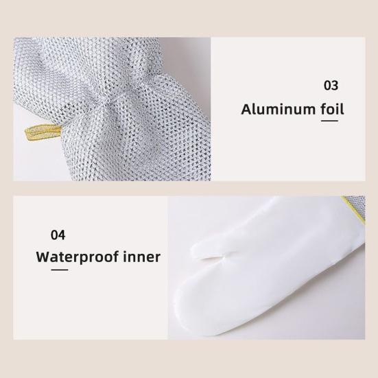 2/5 шт. Проволочные перчатки для мытья посуды, многоразовые кухонные перчатки из сетчатой ткани с рыбьей чешуей, щадящие посуду, для уборки