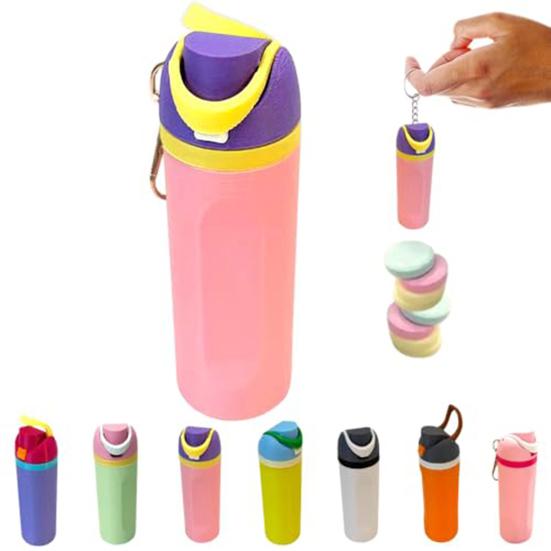 Keychain Lip Balm Stand Holder Multi-Functional Clip for Cotton Swabs Trinkets 3D Printed Lightweight Design Portable Keyring