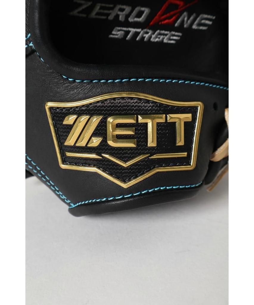 Перчатка для софтбола ZETT Youth Zero One Stage B BJGB71530F (Перчатка) Питчер/Инфилдер, Черный/Пастельный (1932 год), Размер L,