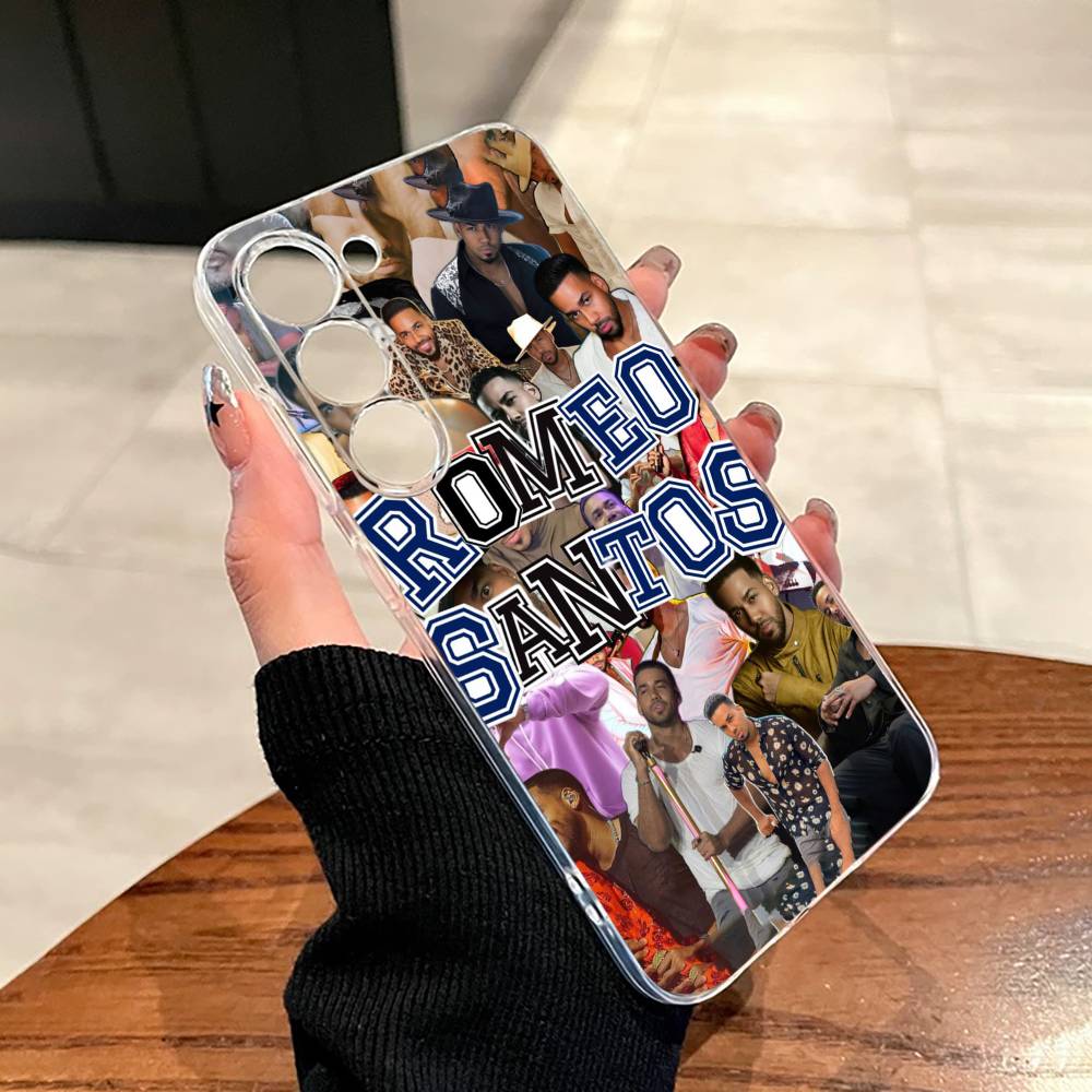 Чехол для телефона с певцом Romeo Santos для Samsung A10, 12, 20, 21S, 30, 31, 40, 50, 51, 52, 70, 71 Прозрачная крышка