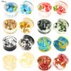 Alisouy 2pcs Transparent Acrylic Flower Leaf Dandelion Snowflake Ear Gauges Tunnel Plug Stretcher Expander Piercing Body Jewelry