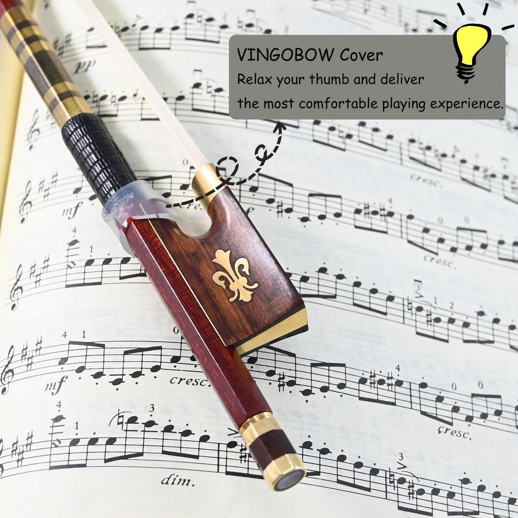 Смычок для скрипки VingoBow Carbon Fernambuco Performance and Skin Pernambuco Модель 127V