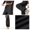 MJ STYLE Women's Three-Proof Winter Plush Lined Wide-Leg Cargo Pants