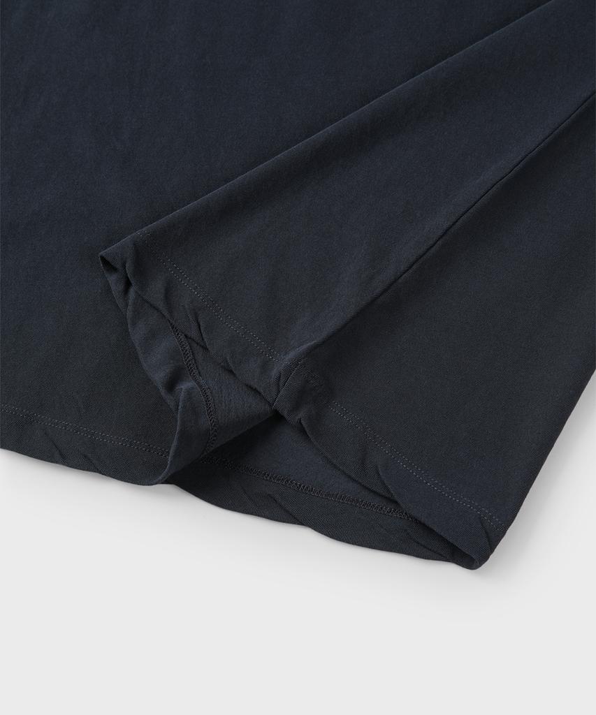 PANICALE Navy Vintage Washed Logo T-Shirt