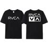 100% Хлопок RVCA Футболка Мужская Женская THE BALANCE OF OPPOSITES Футболка Футболка Оверсайз Короткий Рукав Дизайн Фирменная Футболка Топ Одежда