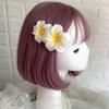 Frangipani Flower Hair Clip Plastic Girls Duckbill Clip Sweet Gradient Flower Hairpins  Streetwear