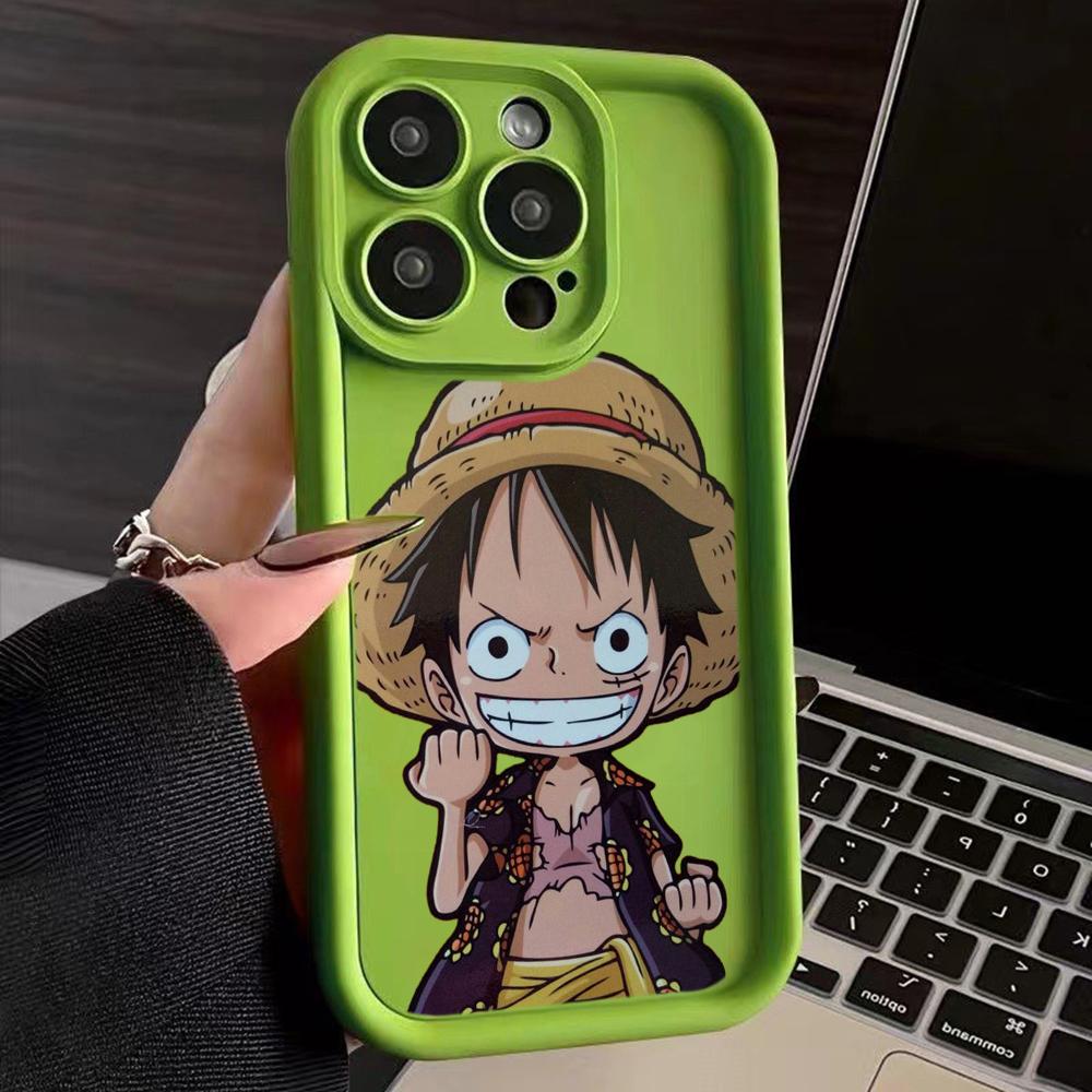 LZ28 One Piece Luffy Gear 5 Silicone Phone Case for iPhone 11 13 14 15 16 Pro Max 7 8 16 Plus 12 Mini XS Max XR Shockproof Back Cover