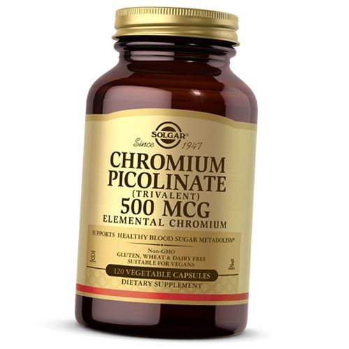 Chromium Picolinate 500, Solgar 60vegcaps (36313111)