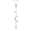 [F0356] - Gold Plated Necklace 'Illustre' White Gold - 55 Mm