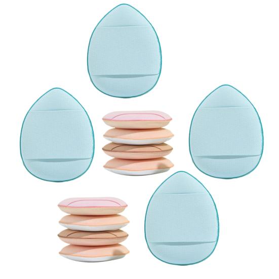 5 шт./12 шт. мини-пуховки для пальцев, компактные, легкие, каплевидные, с мягкой текстурой, эластичные спонжи для макияжа