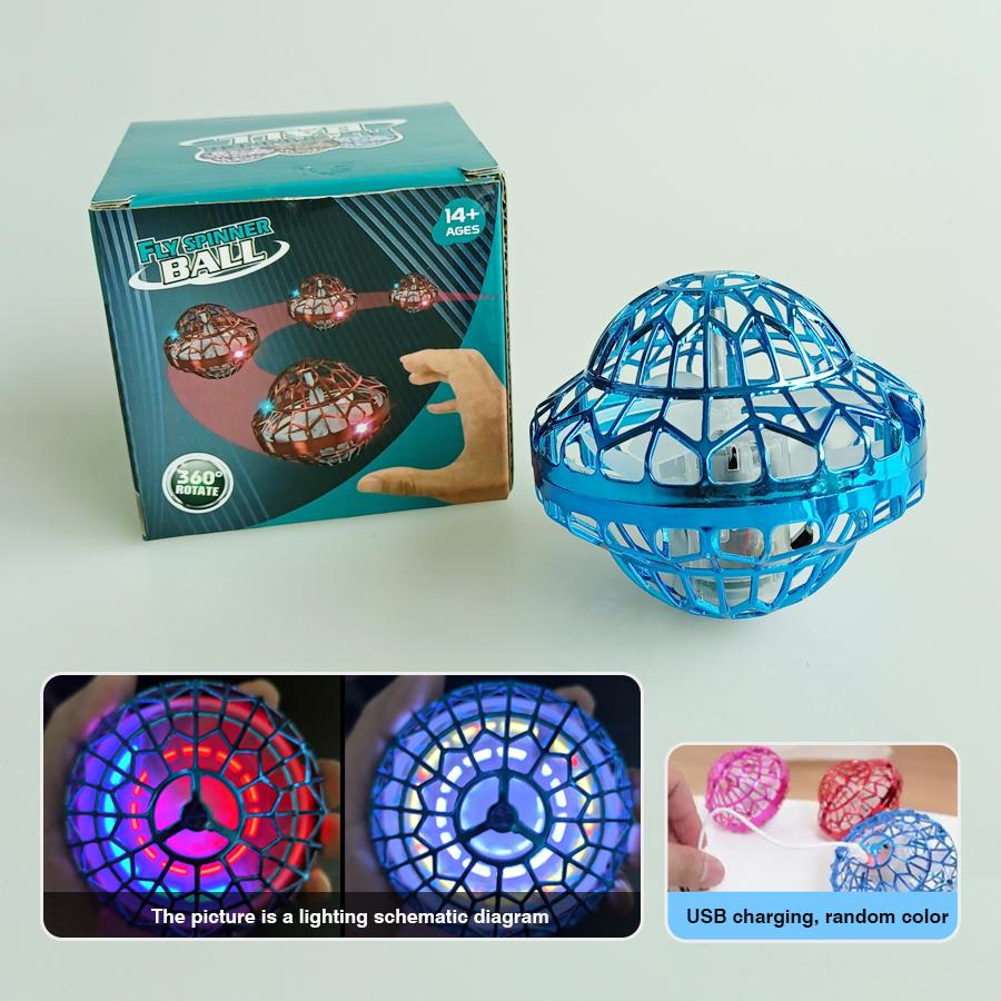 Вращающийся Флайбол, Ночник, Подвесной Шар, Бросок с возвратом в руку, Вращение, Декомпрессионный НЛО, Оригинальный Светящийся Детский Подарок