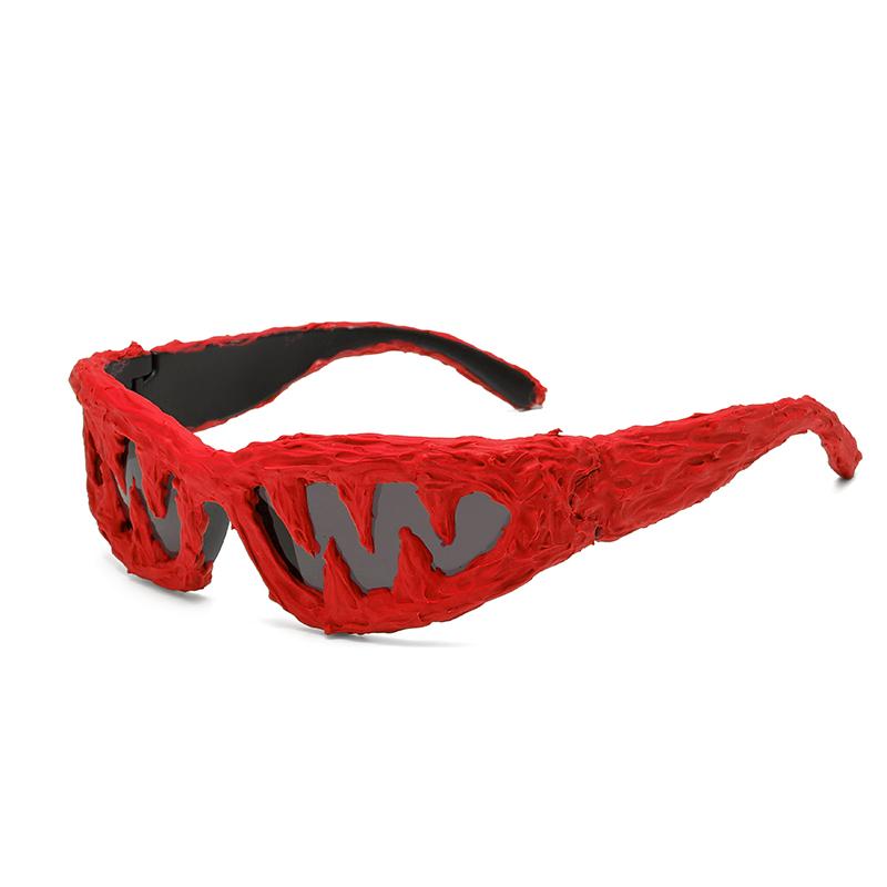 Avant garde sunglasses men dark handmade venom party styling glasses trend mirror female punk mirror fashion