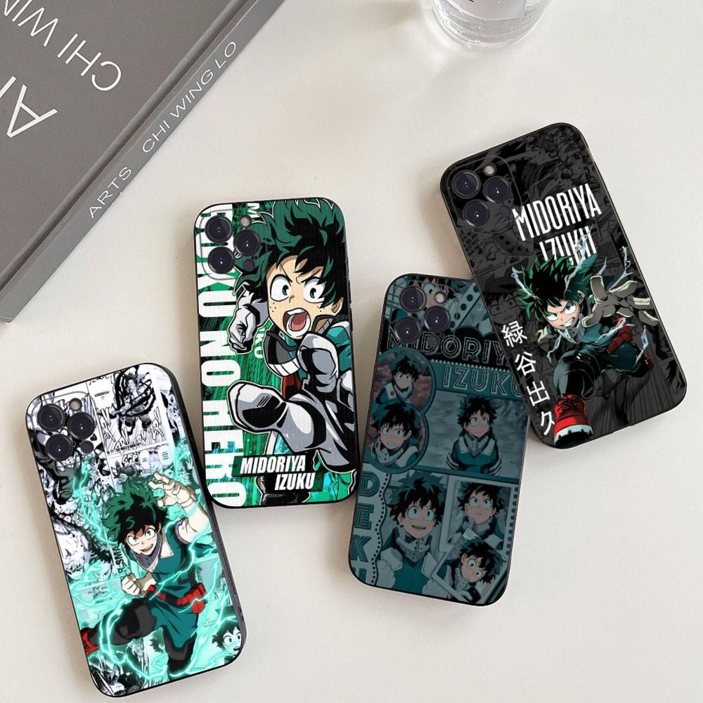 Midoriya Izuku Phone Case For iPhone 14 11 12 13 Mini Pro XS Max Cover 6 7 8 Plus X XR SE 2020 Funda Shell