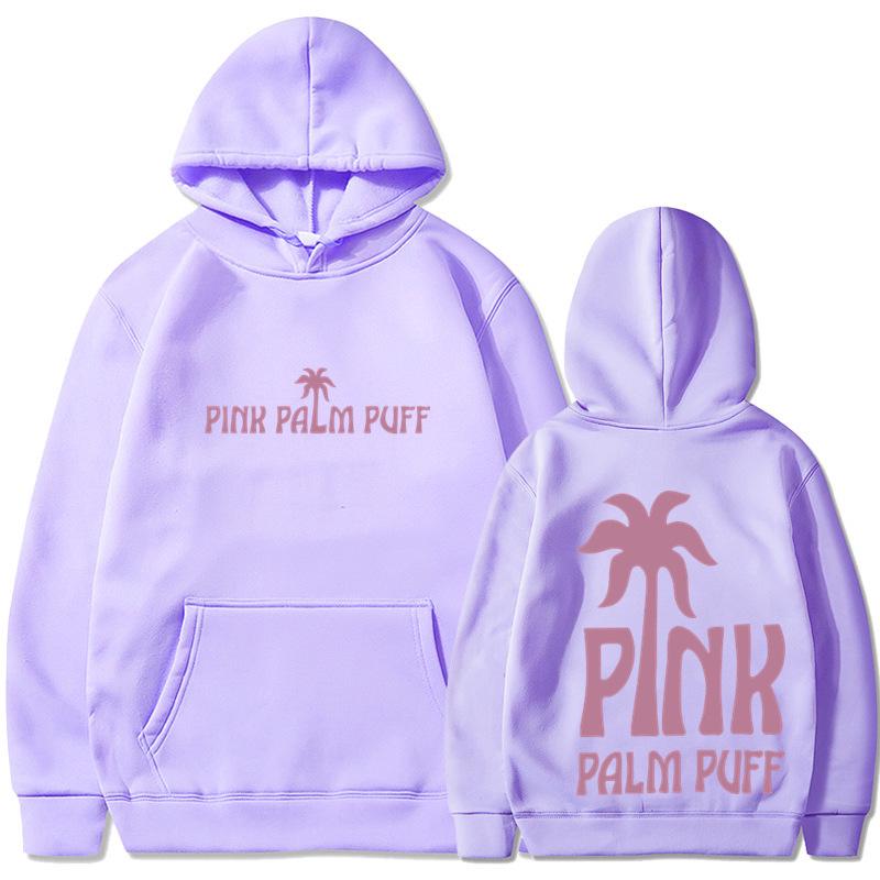 2025 Trending Men's & Women's Coconut Tree Pink Hoodie