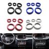 Car Centre Console Air Conditioner Volume Knob Button Circle Cover Car Air Conditioner Switches Button Knob Trim Cover