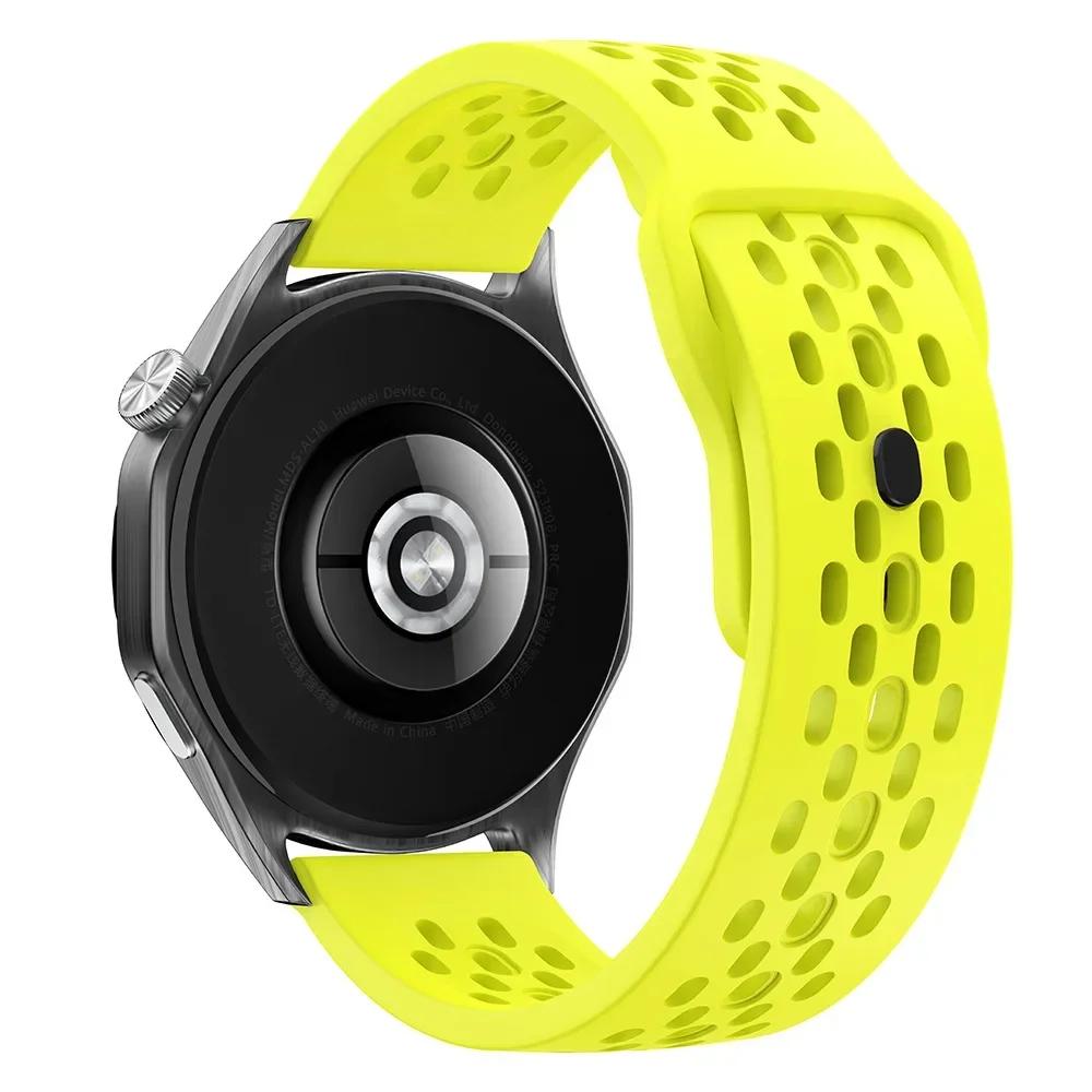 22mm Breathable Silicone Strap For Amazfit Bip 6 5 5 Unity/GTR 2 3 4 Sport Bracelet For Amazfit Stratos/Balance/Cheetah Pro Band