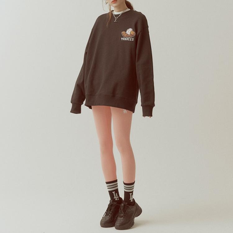 New MLB New York Yankees Sweatshirt Women's Black 31MTG1111-50L